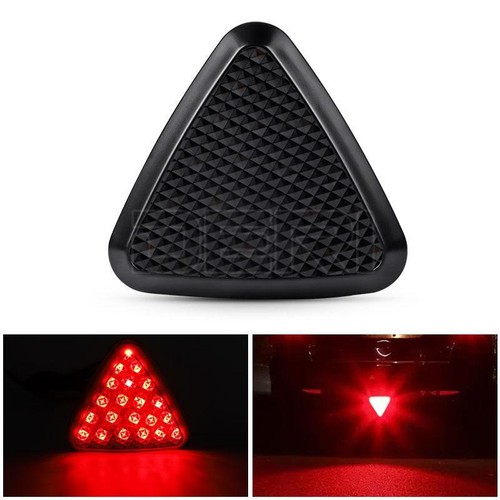 Universal ROJO Estilo Coche Triángulo LED Parada Trasera Trasera Tercera Luz de Freno Lámpara 12V - Imagen 4 de 15