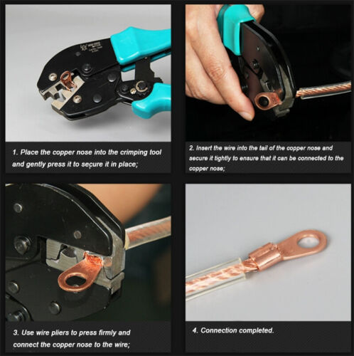 Copper Tube Terminals Terminal Battery Welding Cable Lug Eyelet Barrel Crimp - Picture 10 of 17