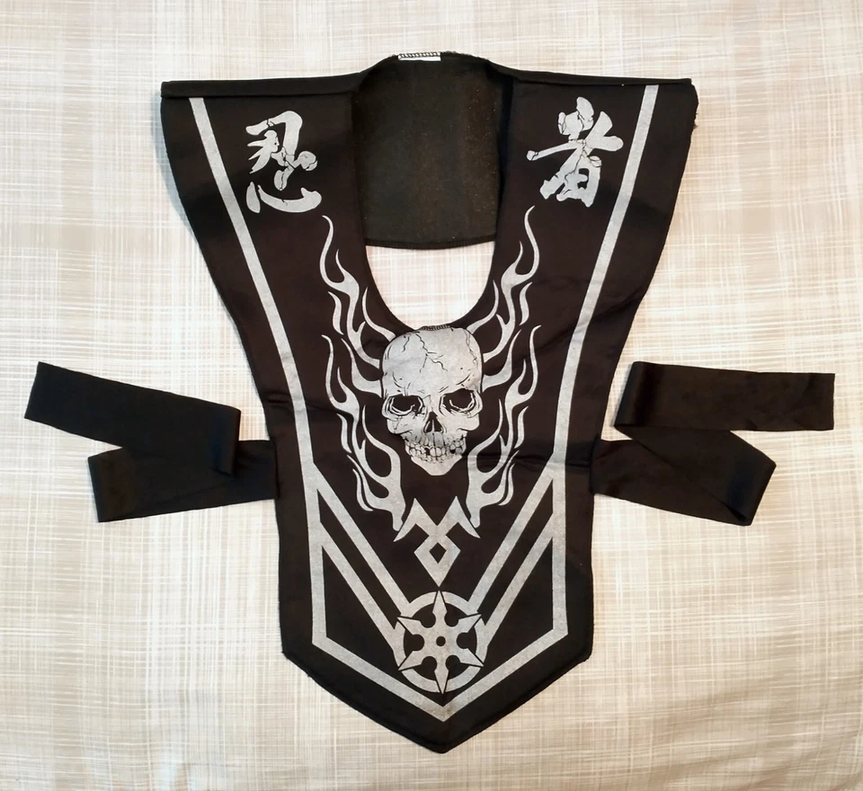 Disfraz Calavera Señor Ninja Negro y Plata Niños Halloween/Vestir Niño Talla S (4-6) Foto 3 de 4