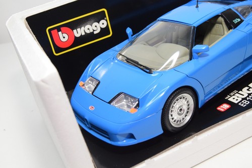 B39 1:18 BBURAGO BURAGO 3035 BUGATTI EB110 EB 110 1991 AZUL NUEVO EN CAJA - Imagen 5 de 19