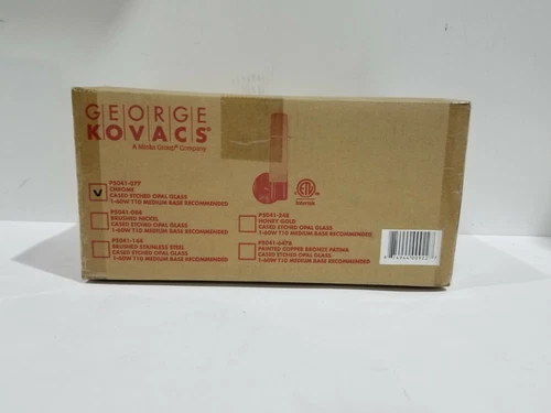 George Kovacs Lighting Saber 1-Light Chrome Wall Sconce P5041-077 - Picture 3 of 3