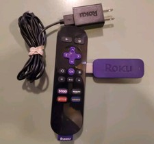 Roku 3500X Purple Streaming Stick HDMI 2nd Generation Remote Charger