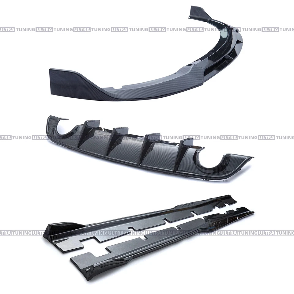 For 2015-2023 Dodge Charger Srt Gt Full Body Kits - Gloss Carbon Fiber Look - Image 2 of 4