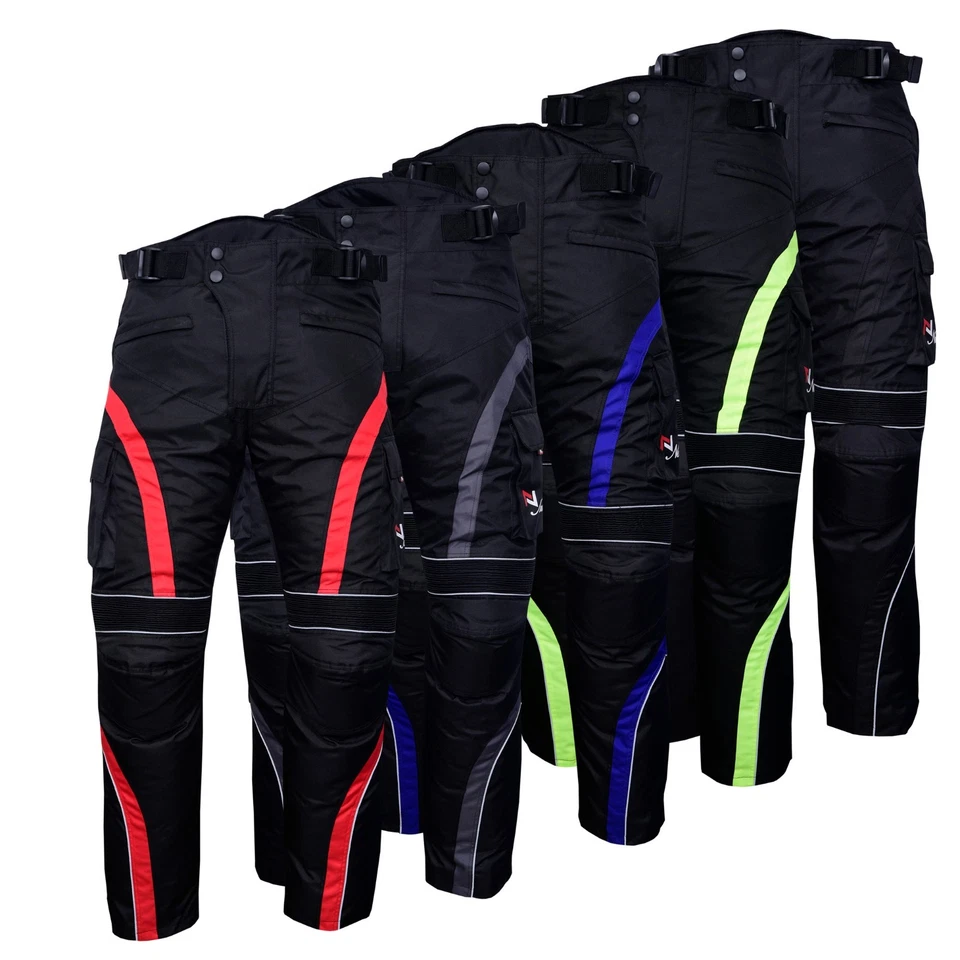 Motorbike Motorcycle Waterproof Cordura Textile Trousers Pants Armours 5 Colours