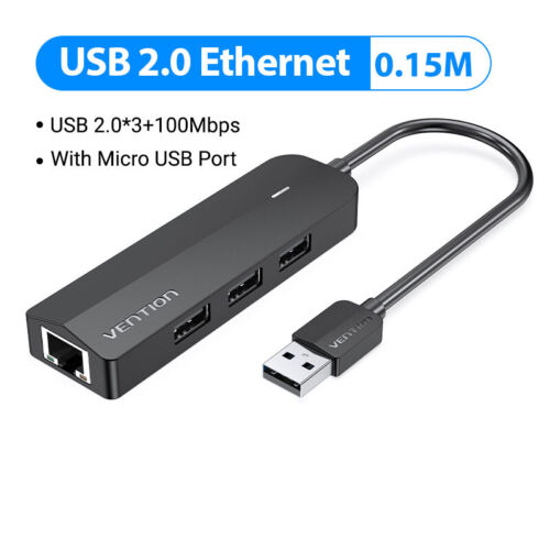 USB 3.0 to Ethernet Adapter 3 Port USB 3.0 Hub Network Adapter 1000M Laptop PC - Picture 14 of 14
