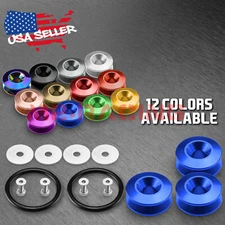 12 Colors Universal Quick Release Fasteners Car Bumpers Trunk Fender Hatch Kit