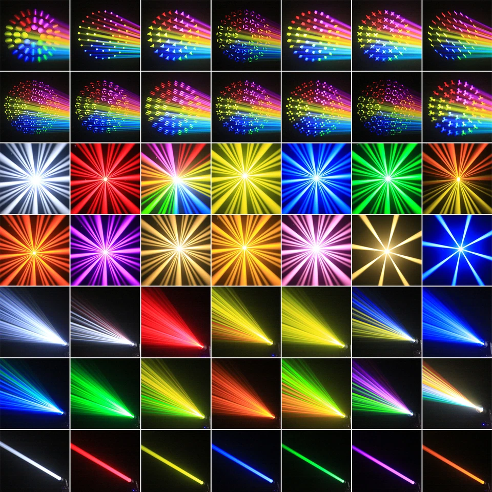 350W Moving Head LED Light RGBW Gobo Beam Stage 48Prism DJ Lights Disco Show DMX - Image 4 of 4