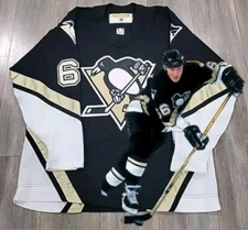 AUTHENTIC VINTAGE MARIO LEMIEUX PENGUINS JERSEY LARGE CCM KOHO HOCKEY