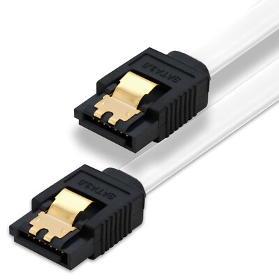 0,5m S-ATA III Kabel weiß 50cm SATA-3 6 Gb/s HDD serial ATA SSD Datenkabel