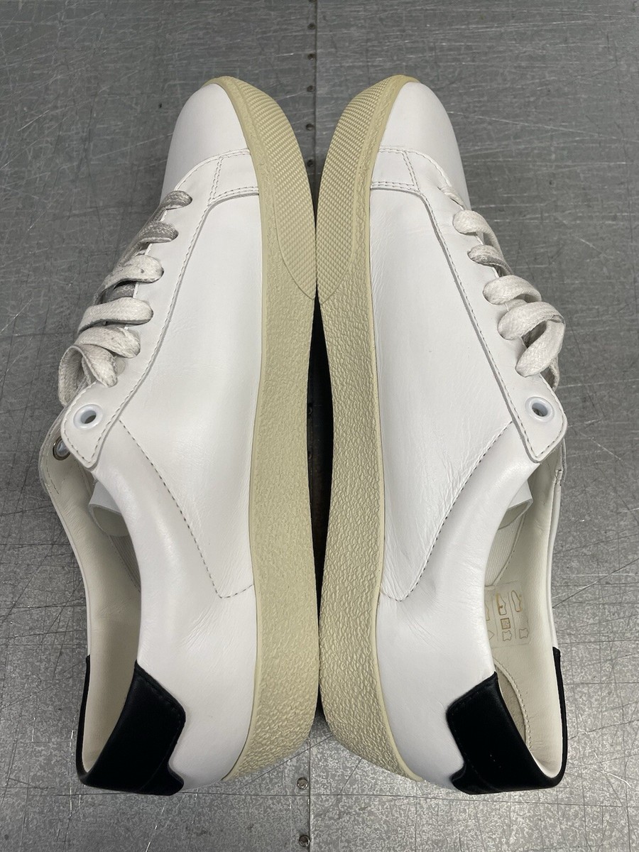 【Saint Laurent】ホワイト COURT SL/06 スニーカー Saint Laurent Court Classic SL/06 Embroidered Low Top