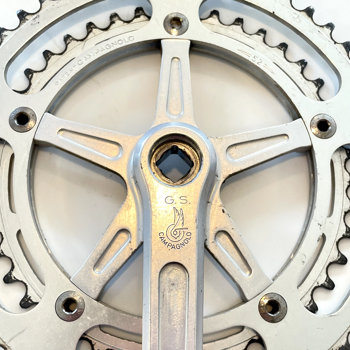 Vintage Campagnolo Crankset 170 mm 144 BCD GS Campy Square Taper