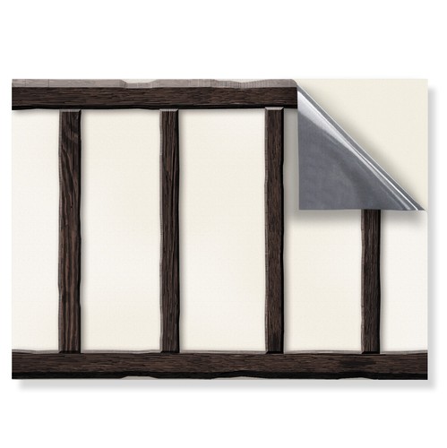 Dolls House Wallpaper: Stick On Vinyl Miniature Exterior Wall Coverings 1/12 - Picture 57 of 61