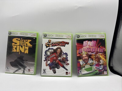 New 3 Pack Burger King Games New Xbox 360 Sneak King/Pocket Bike Racer/Big Bumpn
