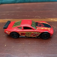 2008 Hot Wheels Circle Tracker Diecast Race Car 1:64 Scale Red 8 Mattel Loose