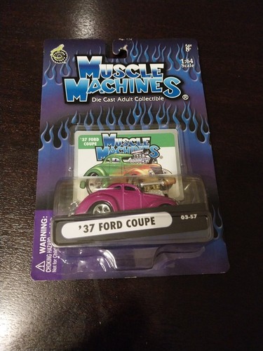 Muscle Machines '37 Ford Coupe Diecast Car 1:64 Scale Purple - 第 2/5 張圖片