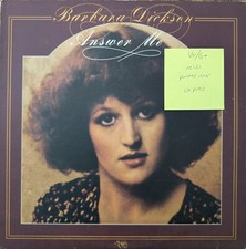 Barbara Dickson Answer Me Vinyl Record LP VG/G+ 2394167 1976