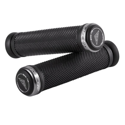 Azonic DIAMOND Fahrrad Griffe geschraubt Griffgummis MTB Grips Grau 130mm Lock O