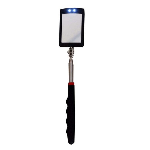 Telescoping LED Lighted Flexible Inspection Mirror 360 Swivel for Extra