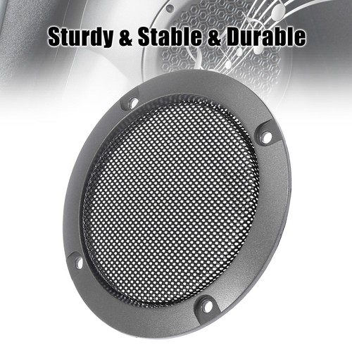 3" Titanium Tone Car Audio Speaker Cover Mesh Subwoofer Grill Horn Protector - Picture 6 of 7