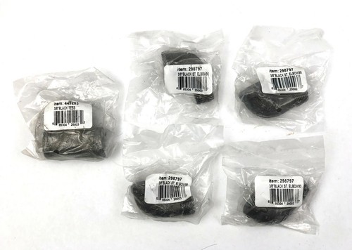 Pannext 3/8" Black Malleable Iron Pipe Fitting 90 Street Elbow Tee 5-Pack