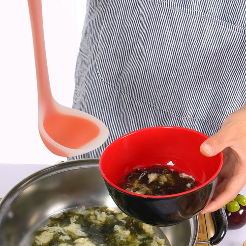 Cucchiaio da cucina 8,3" zuppa in silicone utensile da cucina per cucinare - Foto 5 di 12