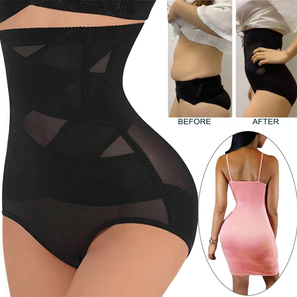 Women High Waist Shapewear Tummy Control Body Shaper Butt Lift Slimming  Knickers