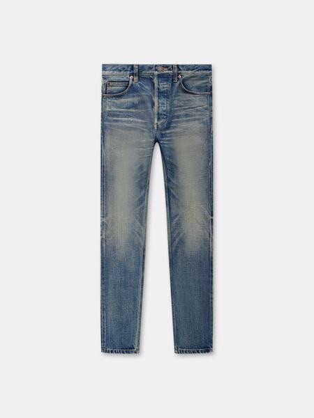SEEKINGS Signature Fit Washed Indigo Denim Jeans 27 celine saint