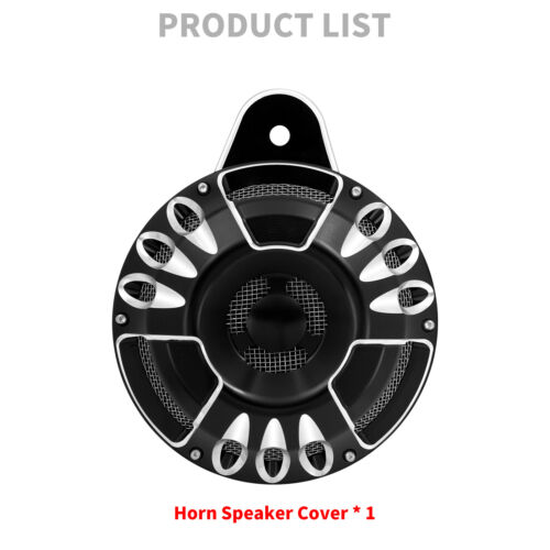 Cubierta de altavoz de bocina de 110 dB apta para Softail Touring Dyna Big Twin 1991-2017 - Imagen 4 de 12