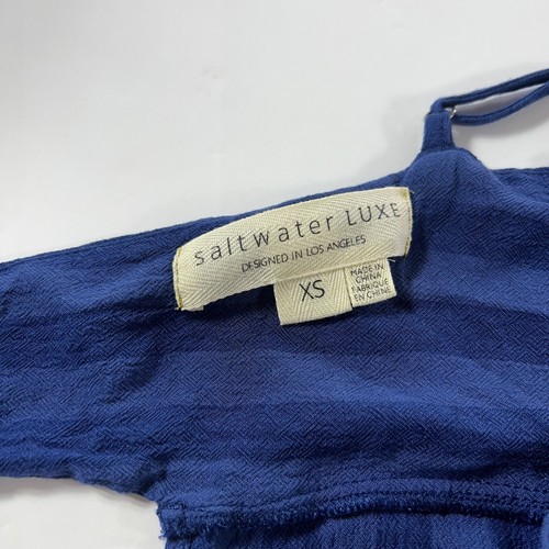 Saltwater LUXE Blue Sleeveless Tie Back Tank Top Size XS - Picture 8 of 9