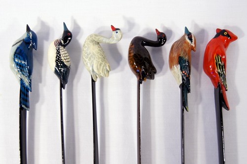 Cardinal Blue Jay Swan Loon Duck Pheasant Hummingbird Owl Flamingo Letter Opener - Picture 3 of 4