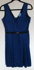 Simply Vera Vera Wang Polyester Dress Size 4 Sleeveless Faux Belt Rhinestones