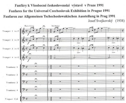 Fanfarrias para exposiciones jubilares - Dvorak / Svejkovsky - Trompetas Trombones Timp - Imagen 6 de 9