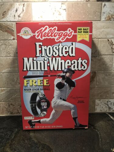 Reggie Jackson Frosted Mini-Wheats Cereal Box Collector's Package - Unopened! - Picture 1 of 5