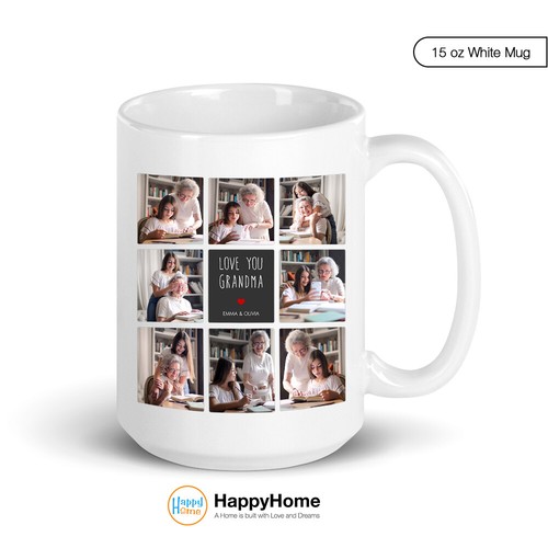 Personalized Mug Mother's Day Gifts for Grandma Custom Photo Collage Mug Gift - Picture 20 of 30