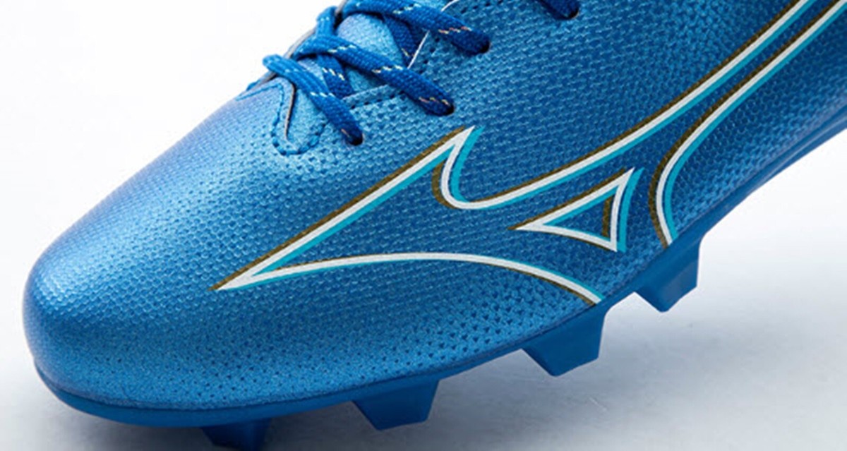 Mizuno Men ALPHA Select MD Cleats Blue Football Spike Boot GYM