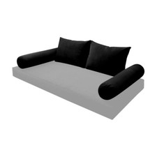 SLIPCOVER ONLY KnifeEdge Twin Style V1 Velvet Indoor Daybed Bolster Pillow AD374