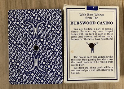 Pack of vintage Burswood Resort & Casino, Perth, Western Australia