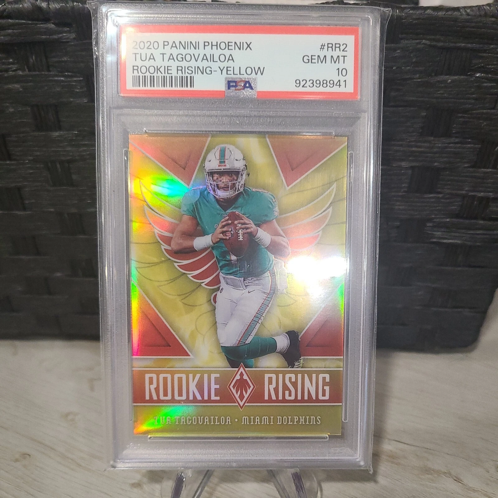 Tua Tagovailoa Panini Phoenix Rookie Rising #RR2 Yellow