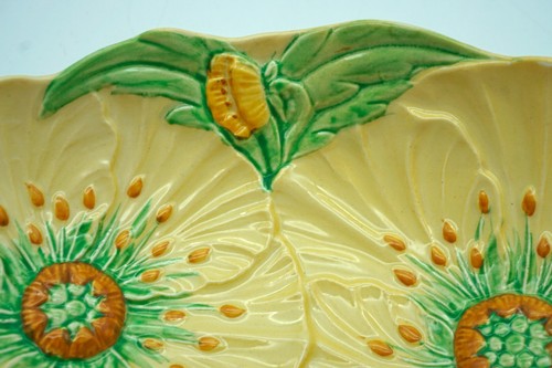 Lovely Art Deco Australian Design Carlton Ware Buttercup Pattern Oval Bowl Dish - Picture 10 of 16