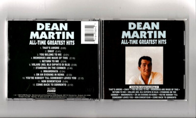 DEAN MARTIN ALL-TIME GREATEST HITS CD-MEMORIES ARE MADE OF THIS-THAT AMORE-SWAY+