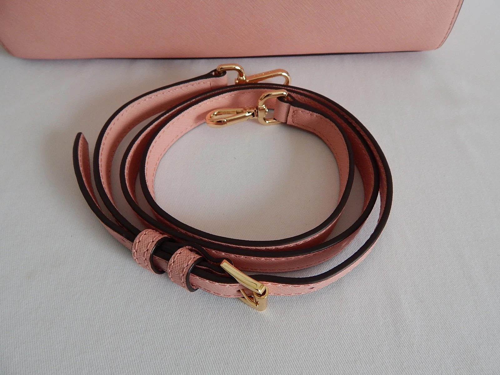 Borsa a tracolla media Michael Kors Kellen in rosa pallido