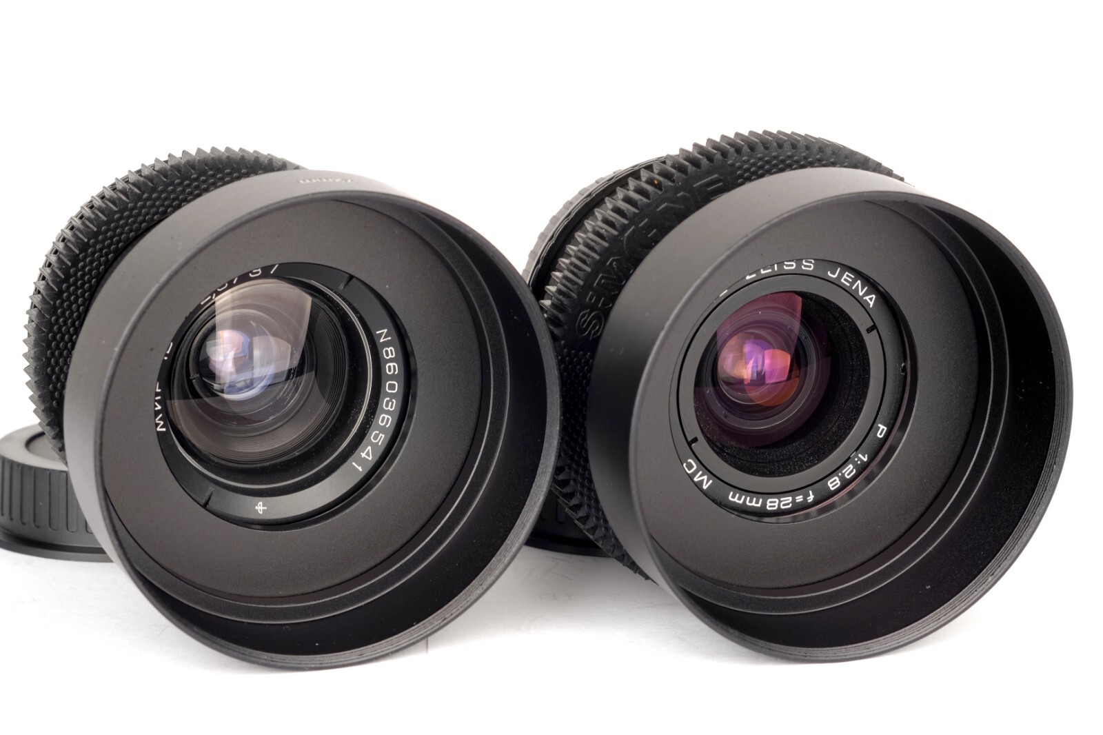 Set of USSR/german lenses for FILMMAKERS 28 37 58 85 135mm Canon EF