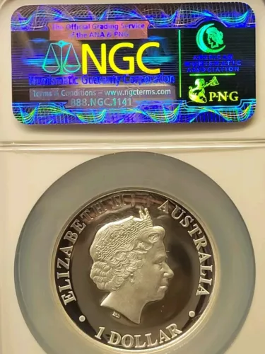 2010 P Australia High Relief, 1 Dollar SILV NGC PF70 Ultra Cameo (ON SALE*)