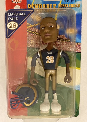2004 NFL Player Inc Marshall Faulk #28 St.Louis Rams Bendable Bobblehead Doll - Picture 5 of 7
