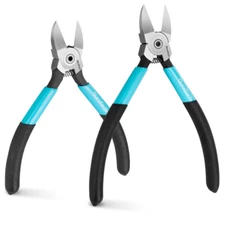 DURATECH 2PC 5" 6" Heavy Duty Flush Cutter Cutting Plier Wire Cutter Tile Cutter