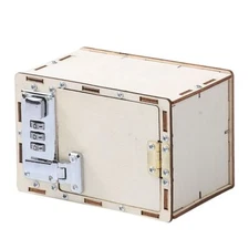 Wooden Monster Puzzle Lock Box Kids Toy Brain Teaser Toy Student DIY