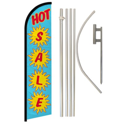 Hot Sale Windless Banner Swooper Advertising Flag Pole Kit Gran Venta Big Sale