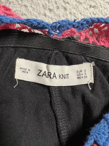 Maxi Vestido Zara Tejido Crochet Mujer Pequeño Multicolor Edición Limitada - Imagen 11 de 16