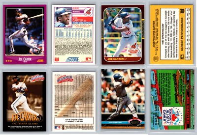 #ad Joe Carter 4 Card Collectors Lot Blue Jays Indians $4.99