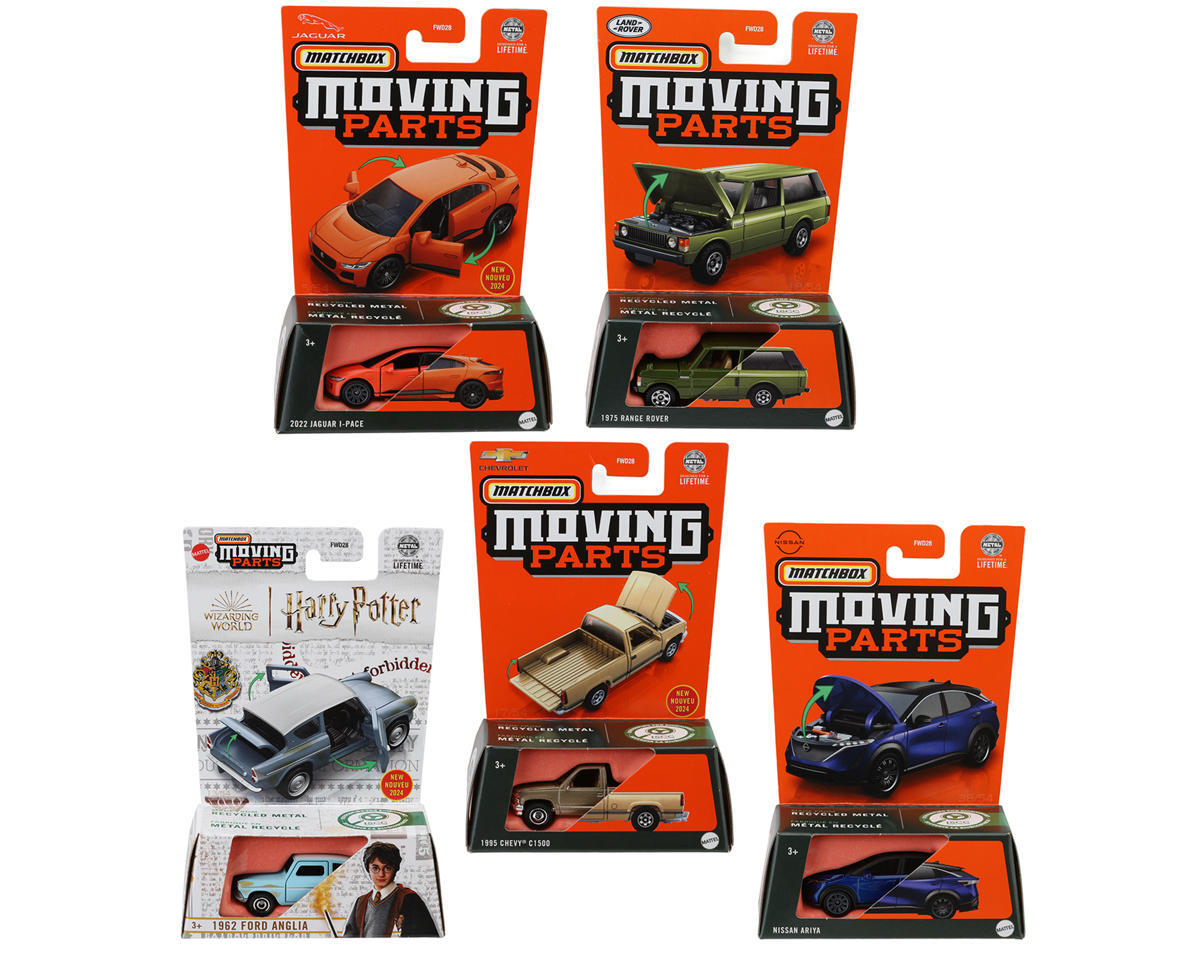 Mattel Matchbox Moving Parts 1/64 Scale Vehicle Assortment (8